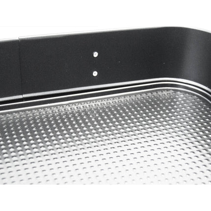 Meyerhoff Bakery vierkante springvorm/bakvorm met antiaanbaklaag 28 x 28 x 7 cm zwart