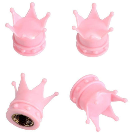 TT-products Ventieldoppen Pink Crown 4 stuks roze