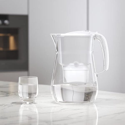 Aquaphor Waterfilterkan onyx 4.2 liter wit met wisselpatroon Maxfor+