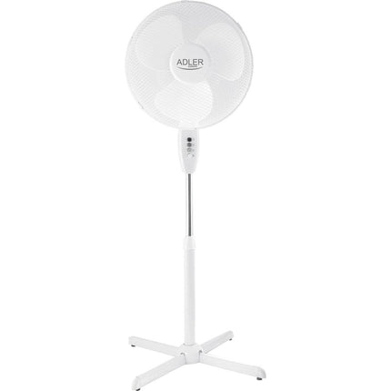 Adler staande ventilator / vloerventilator 40cm AD 7305 wit