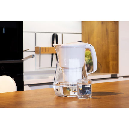 Aquaphor Waterfilterkan onyx 4.2 liter wit met wisselpatroon Maxfor+