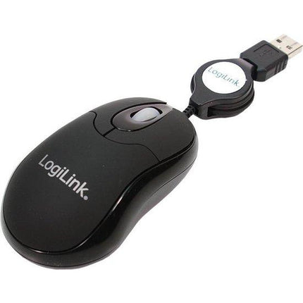 LogiLink optische reis muis ID0016 800dpi USB zwart