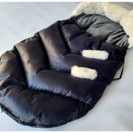 Lovegifts luxe handgemaakte voetenzak / slaapzak set met handenwarmer voor Maxi Cosi of kinderwagen universeel