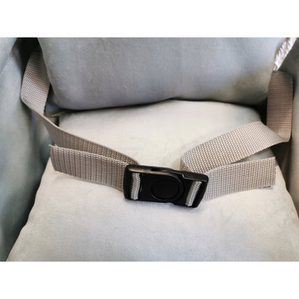 Luxe houten 3 in 1 handgemaakte licht grijze meegroei babyschommel en kinderschommel met hartvormig kussen