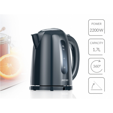 MPM snoerloze waterkoker 1,7l MCZ-85 / G1 zwart