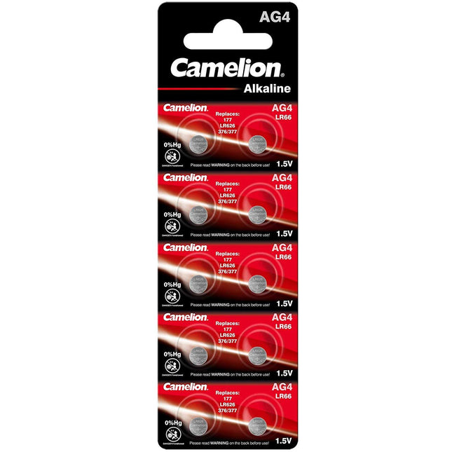 Camelion Knoopcelbatterijen AG4/LR66 0% Hg 10 stuks