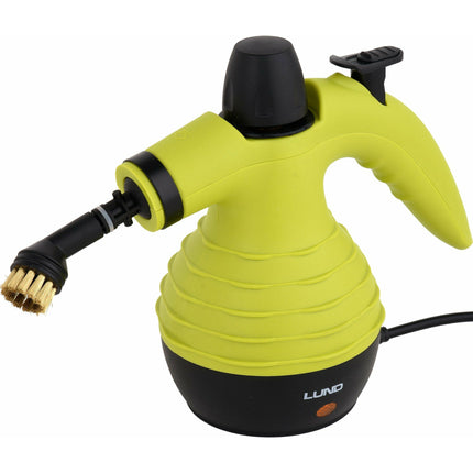 LUND professional hand stoomreiniger met 6 opzetstukken 1050W groen