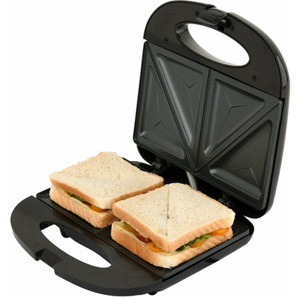 LUND professional sandwich maker / tosti ijzer 750W zwart / zilver