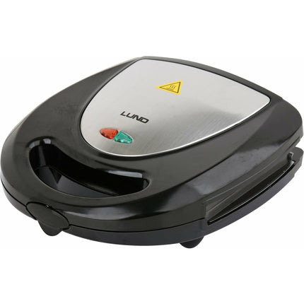 LUND professional 3 in 1 contactgrill, wafelijzer en tosti ijzer 760W - Zwart / zilver