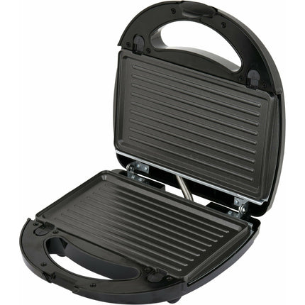LUND professional 3 in 1 contactgrill, wafelijzer en tosti ijzer 760W - Zwart / zilver