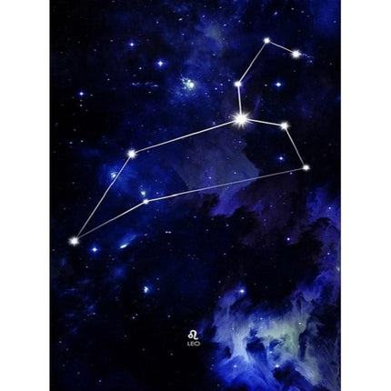 Evershine diamond painting voor volwassenen sterrenbeeld leeuw TA2-5793 vierkante steentjes 20 X 30