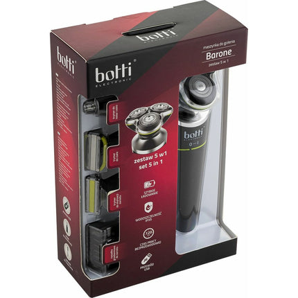 Botti Barone 5 in 1 scheer- en trimapparaat met standaard en reiniging set