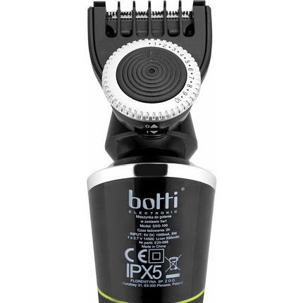 Botti Barone 5 in 1 scheer- en trimapparaat met standaard en reiniging set