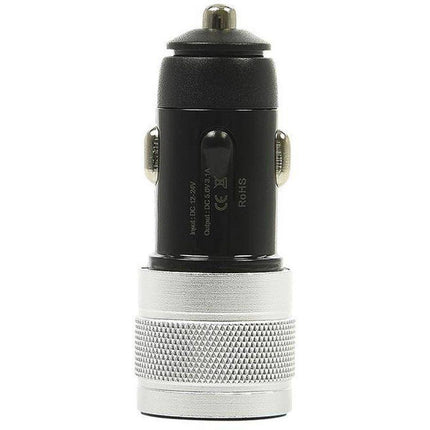 ProPlus autolader USB type A + C 2-weg 12V/24V 3,1 Ampère zwart
