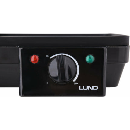 LUND Professional elektrische tafelgrill 40.5 X 25CM 2000W zwart