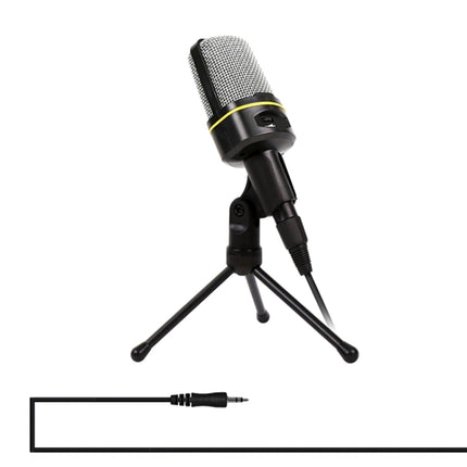 Universele microfoon met standaard en geluid reductie zwart