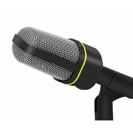 Universele microfoon met standaard en geluid reductie zwart