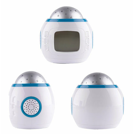 Night sky sterrenprojector wekker met 10 melodieën