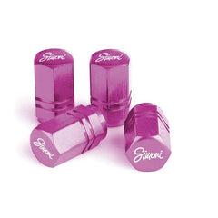 Simoni Racing ventieldoppen Exagonal Roze 4 stuks Simoni Racing