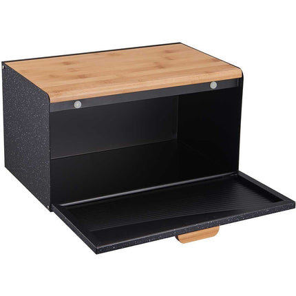 Klausberg KB-7464 dubbele broodtrommel antraciet hout