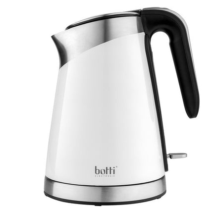 Botti Riccardo professionele waterkoker van RVS 1,7L 2100W wit / zilver