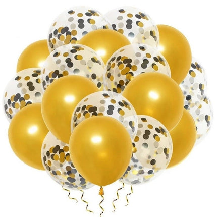 VSE luxe confetti ballonnen 20 stuks goud