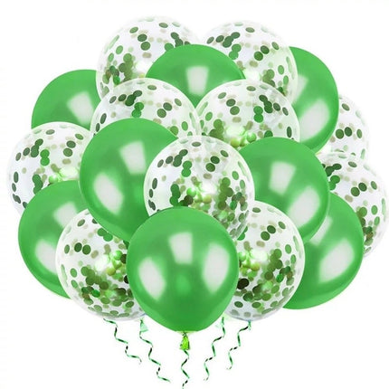VSE luxe confetti ballonnen 20 stuks groen