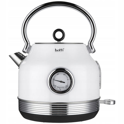 Botti Royal Line professionele retro 3 delige keukenapparaten set broodrooster waterkoker en blender wit