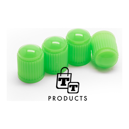 TT-products ventieldoppen kunststof groen 4 stuks