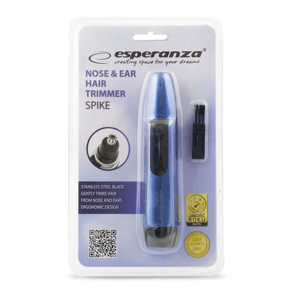 Esperanza ''Spike'' ergonomische neus, oor en haar trimmer blauw