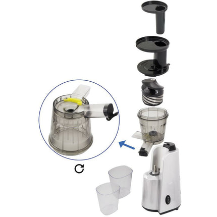 Esperanza ''Mirtillo'' compacte slow juicer 150W zilver