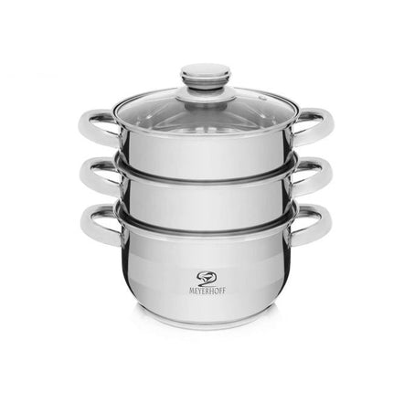 Meyerhoff stoom pan voor alle warmtebronnen 4-delig Ø20 cm 2.5L RVS