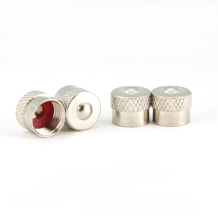 Toma Car Parts ventieldoppen klassiek chrome aluminium 4 stuks zilver