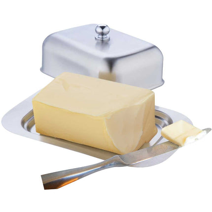 Kinghoff KH-1462 stalen botervloot of boterbak 19 x 12,5 cm