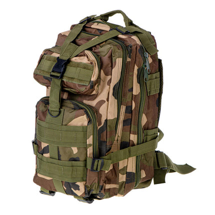 Camo militaire rugzak met 5 vakken 25l