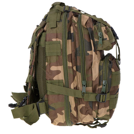 Camo militaire rugzak met 5 vakken 25l