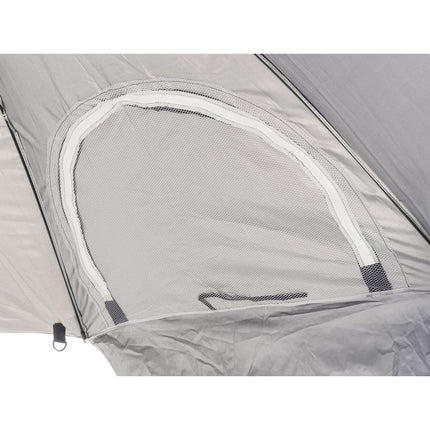 Strand of tuinparasol kantelbaar en inklapbaar in handige meeneemtas 200 cm blauw
