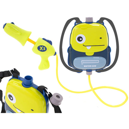 Rugzak waterpistool dinosaurus groen 1L - Buitenspeelgoed - Backpack Watergun - Supersoaker
