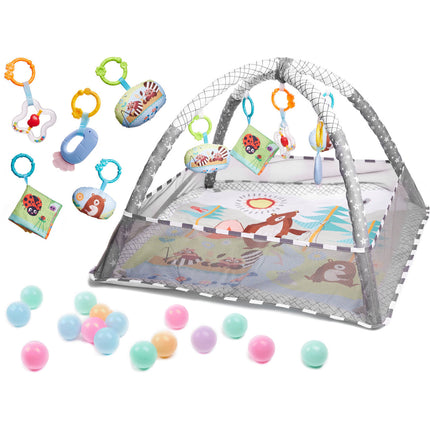 Ikonka Opvouwbare Activity Center Speelmat met 18 Ballen voor Baby's