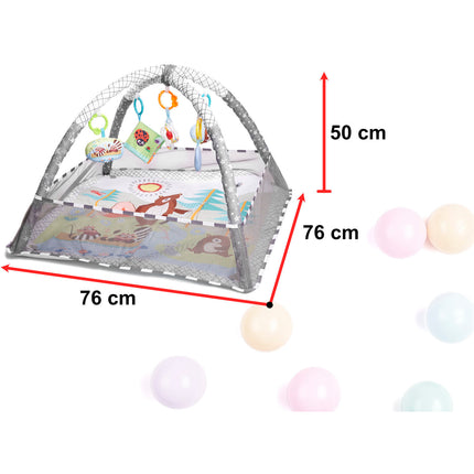 Ikonka Opvouwbare Activity Center Speelmat met 18 Ballen voor Baby's