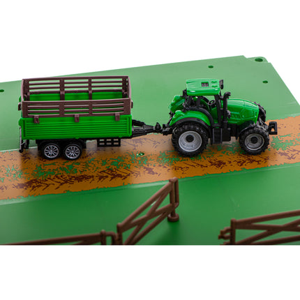DIY boerderij bouwpakket 102 delig inclusief tractors, dieren en schuur vanaf 3 jaar - boerderij speelgoed