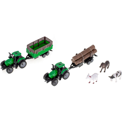 DIY boerderij bouwpakket 102 delig inclusief tractors, dieren en schuur vanaf 3 jaar - boerderij speelgoed