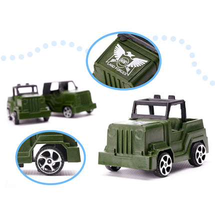 XXL Leger speelset 307 stuks incl tanks, auto's en geweren - Soldaten speelgoed - Soldaat set