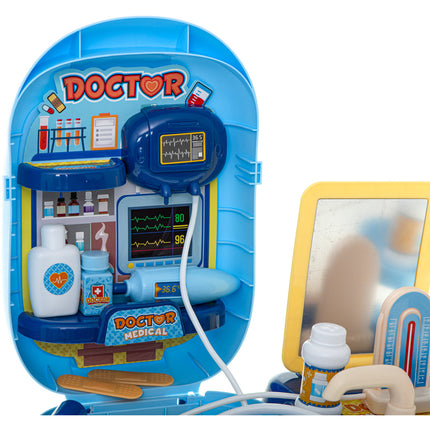 Bowa 34 delige dokter speelset inclusief opbergkoffer - dokterskoffer blauw