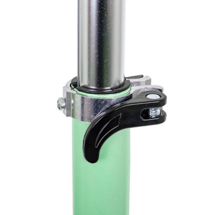 Balans 3 in 1 step met zitje - driewieler - skateboard met lichtgevende wielen tot 20kg mint groen