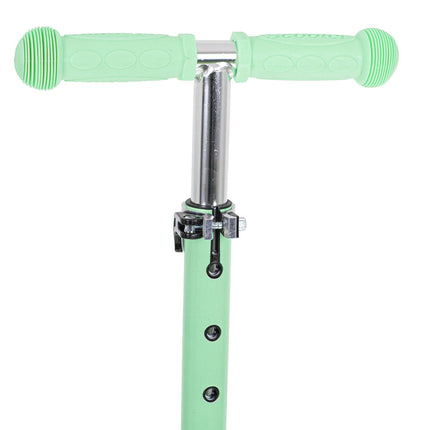 Balans 3 in 1 step met zitje - driewieler - skateboard met lichtgevende wielen tot 20kg mint groen