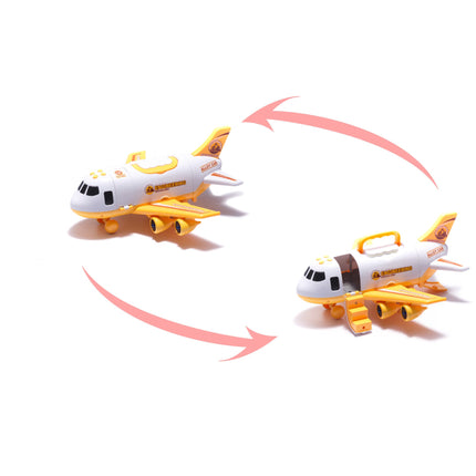 Speelgoed vliegtuig met licht en geluid + 3 bouw auto voertuigen