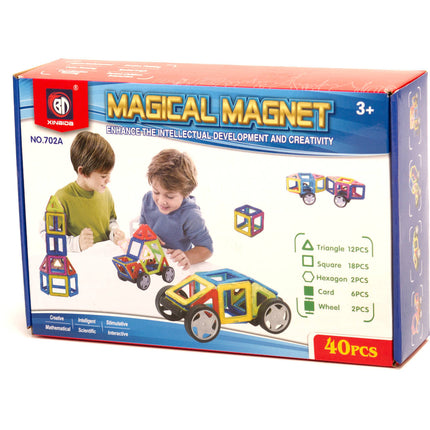 Magnetic Toys magnetische bouwblokken - Magnetisch speelgoed - 40 onderdelen - Vanaf 3 jaar
