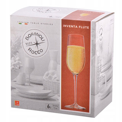 Bormioli Rocco Inventa Flute champagne glazen 6 stuks