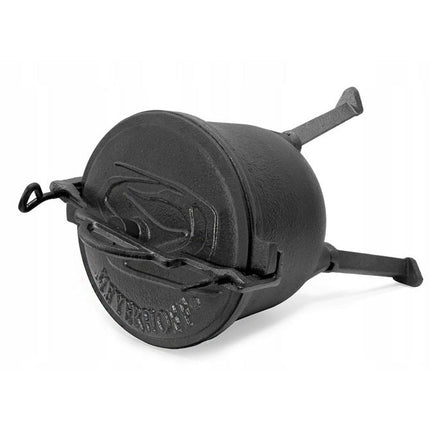 Meyerhoff outdoor Dutch oven gietijzeren pan/ heksenketel op hoge poot voor koken boven of op het kampvuur 8L